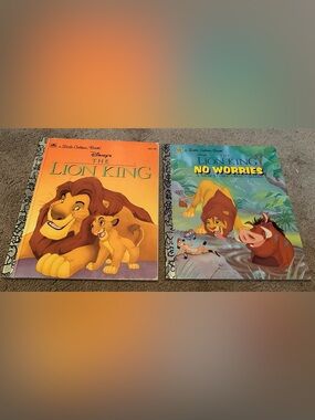 Two Lion King Little Golden books